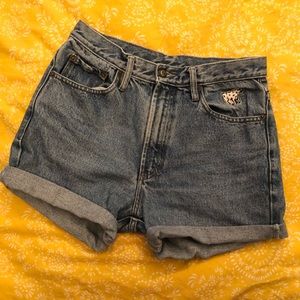Denim shorts